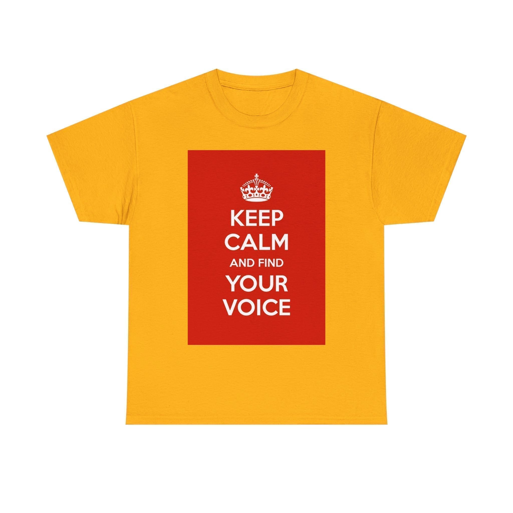 Keep Calm & focus on solutions unisex heavy cotton tee