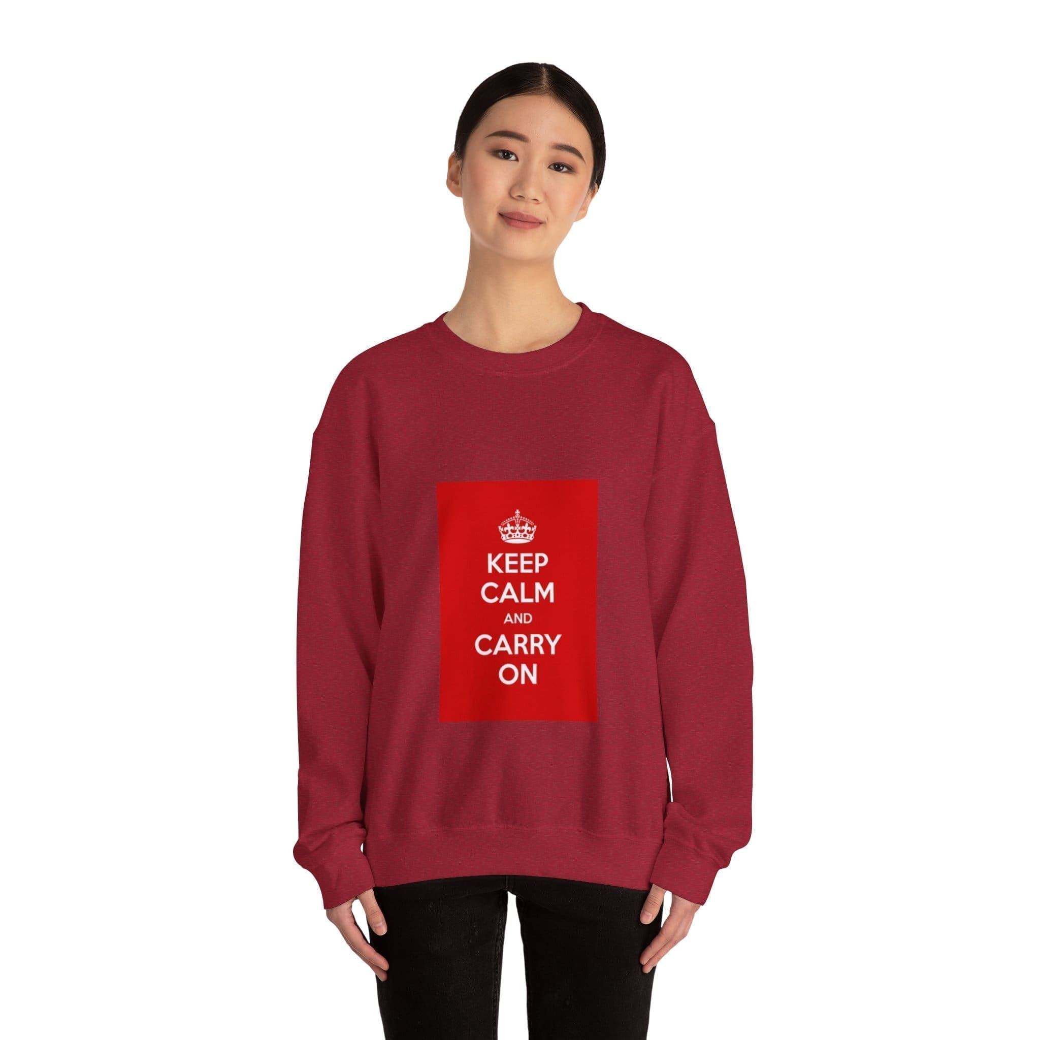 Keep Calm and Carry On Crewneck Sweatshirt  _10307537132803070182_2048.jpeg