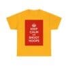 Keep Calm & shoot hoops unisex heavy cotton tee Gold 5XL