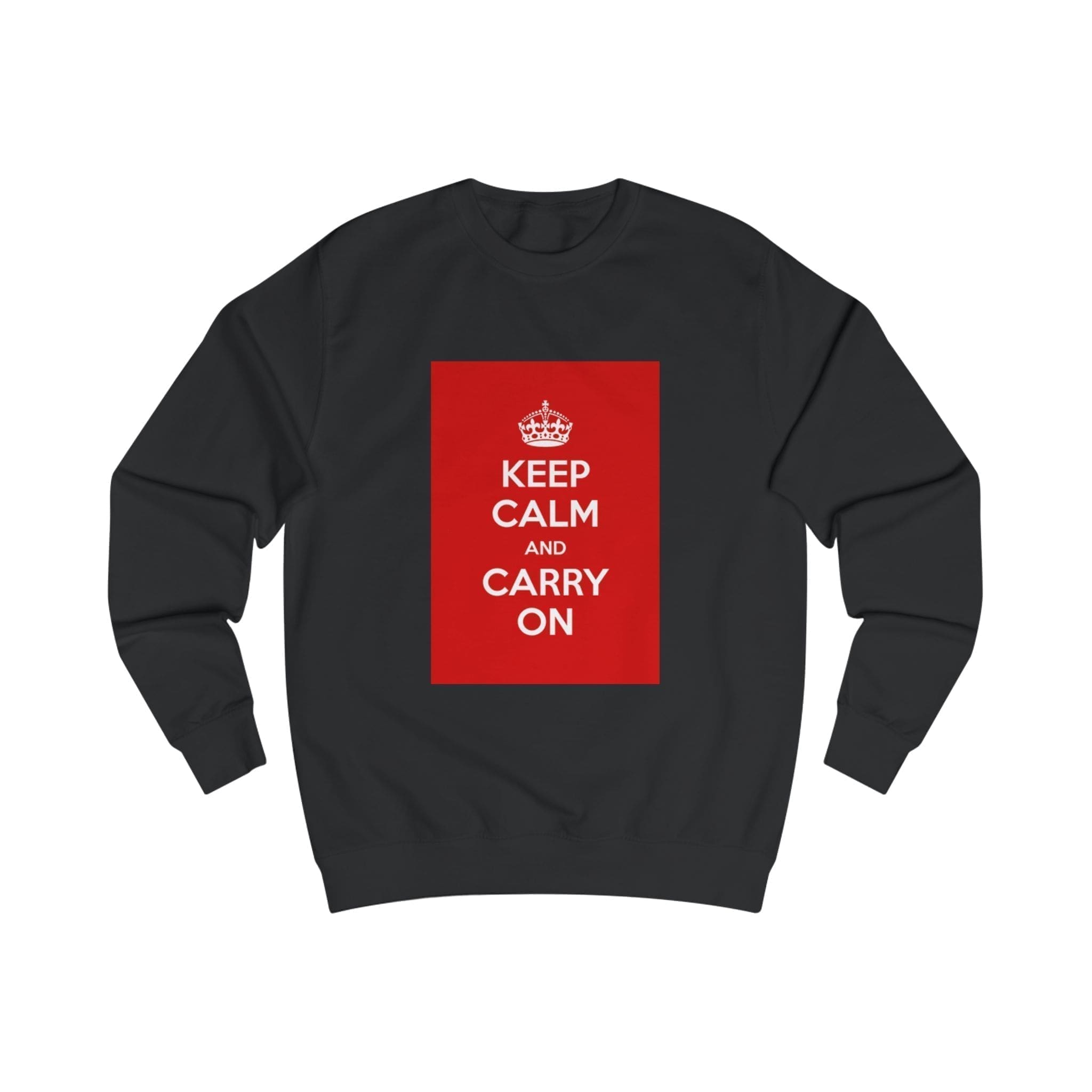 Keep Calm customizable Sweatshirt Deep Black 2XL Keep Calm customizable Sweatshirt Deep Black 2XL