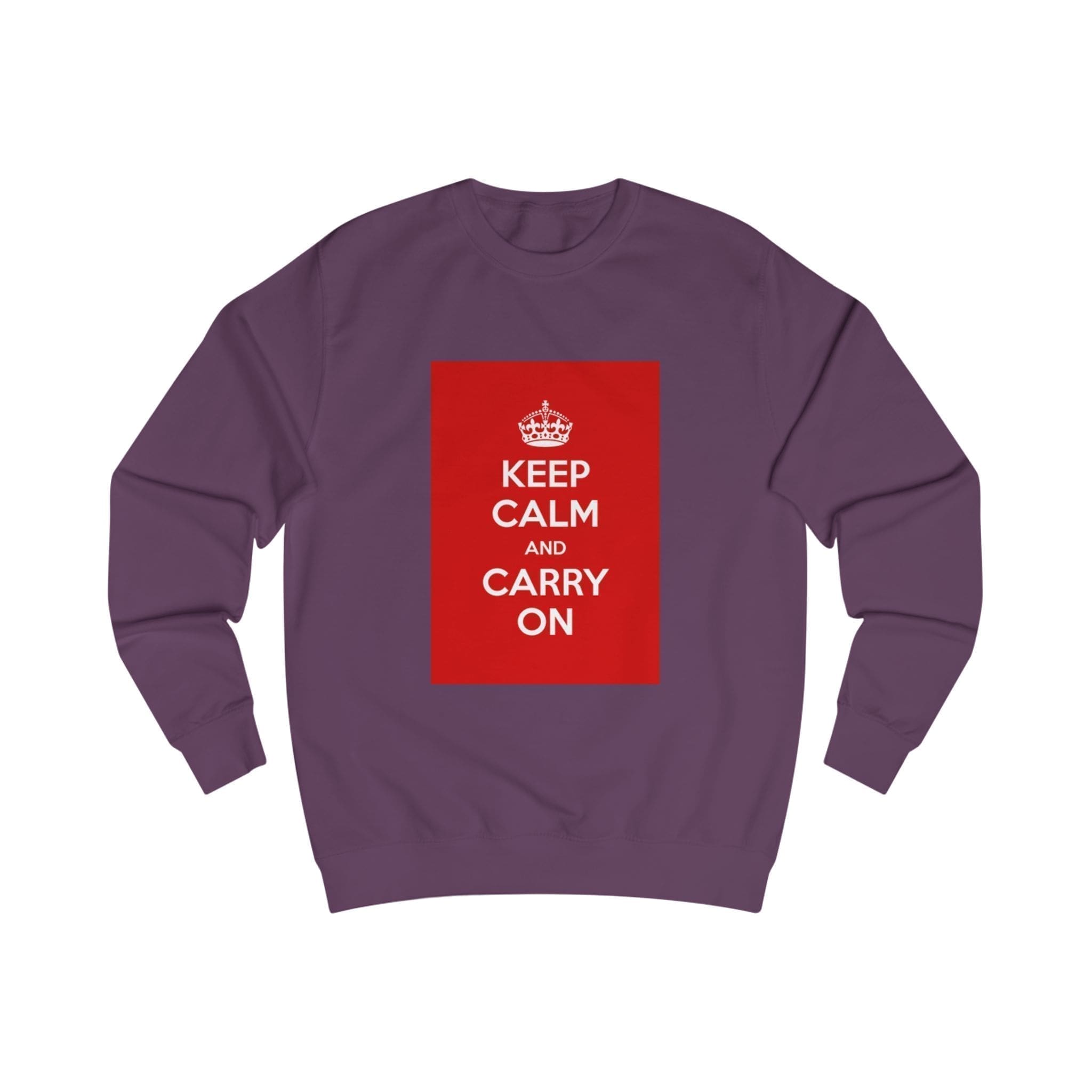 Keep Calm customizable Sweatshirt Purple 3XL Keep Calm customizable Sweatshirt Purple 3XL