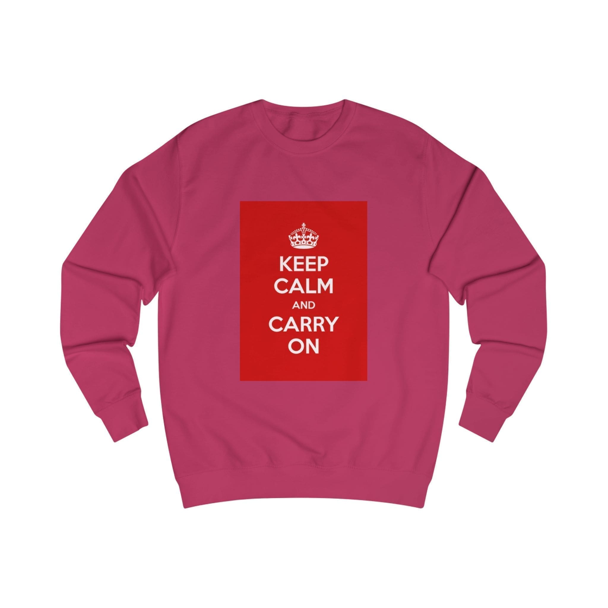 Keep Calm customizable Sweatshirt Hot Pink XL Keep Calm customizable Sweatshirt Hot Pink XL