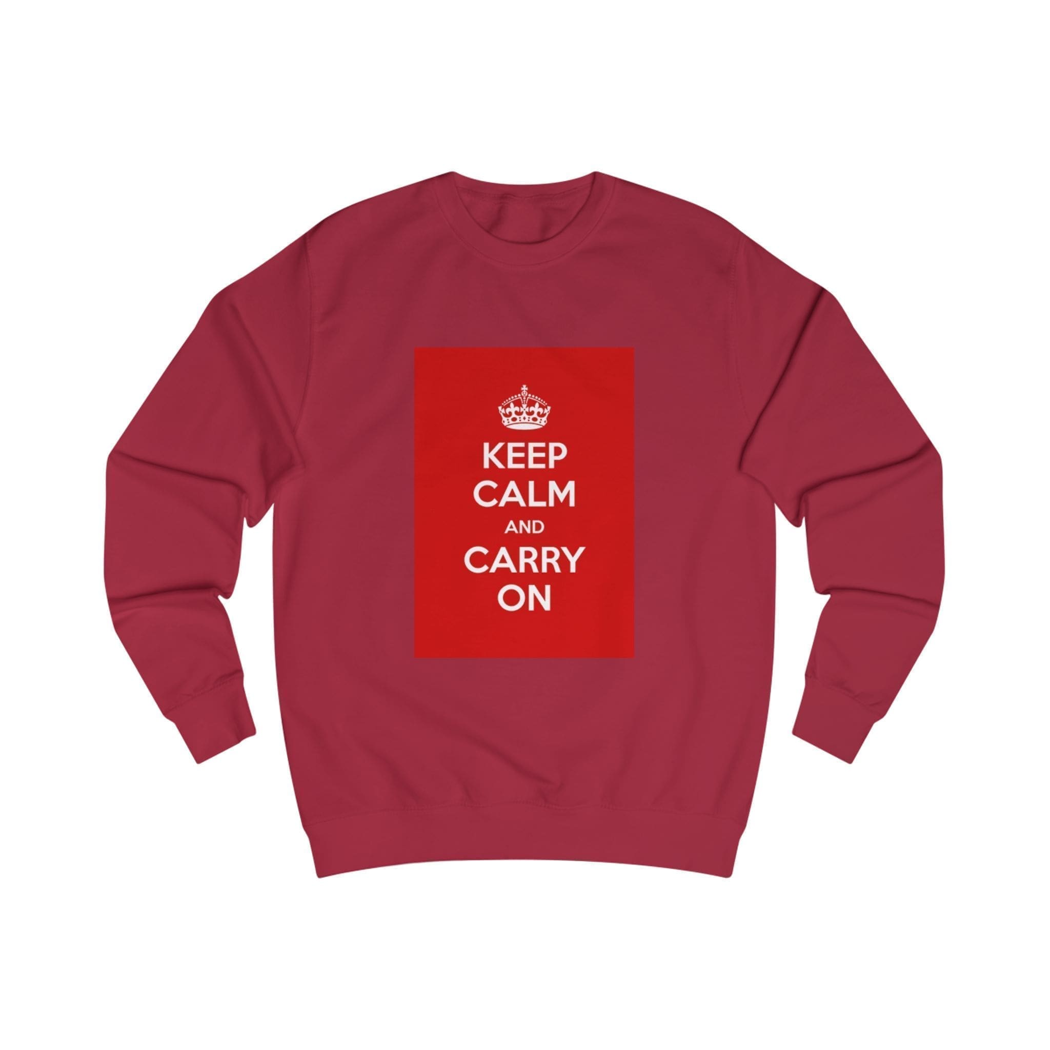 Keep Calm customizable Sweatshirt Red Hot Chilli XS Keep Calm customizable Sweatshirt Red Hot Chilli XS