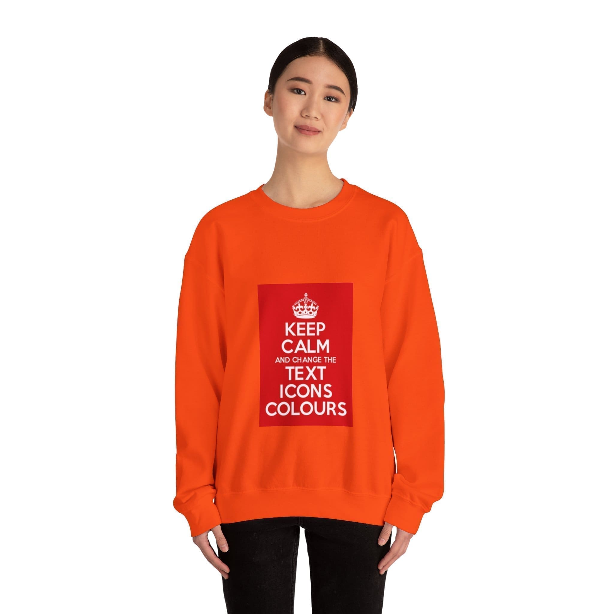 Keep Calm customizable crewneck sweatshirt  2XL