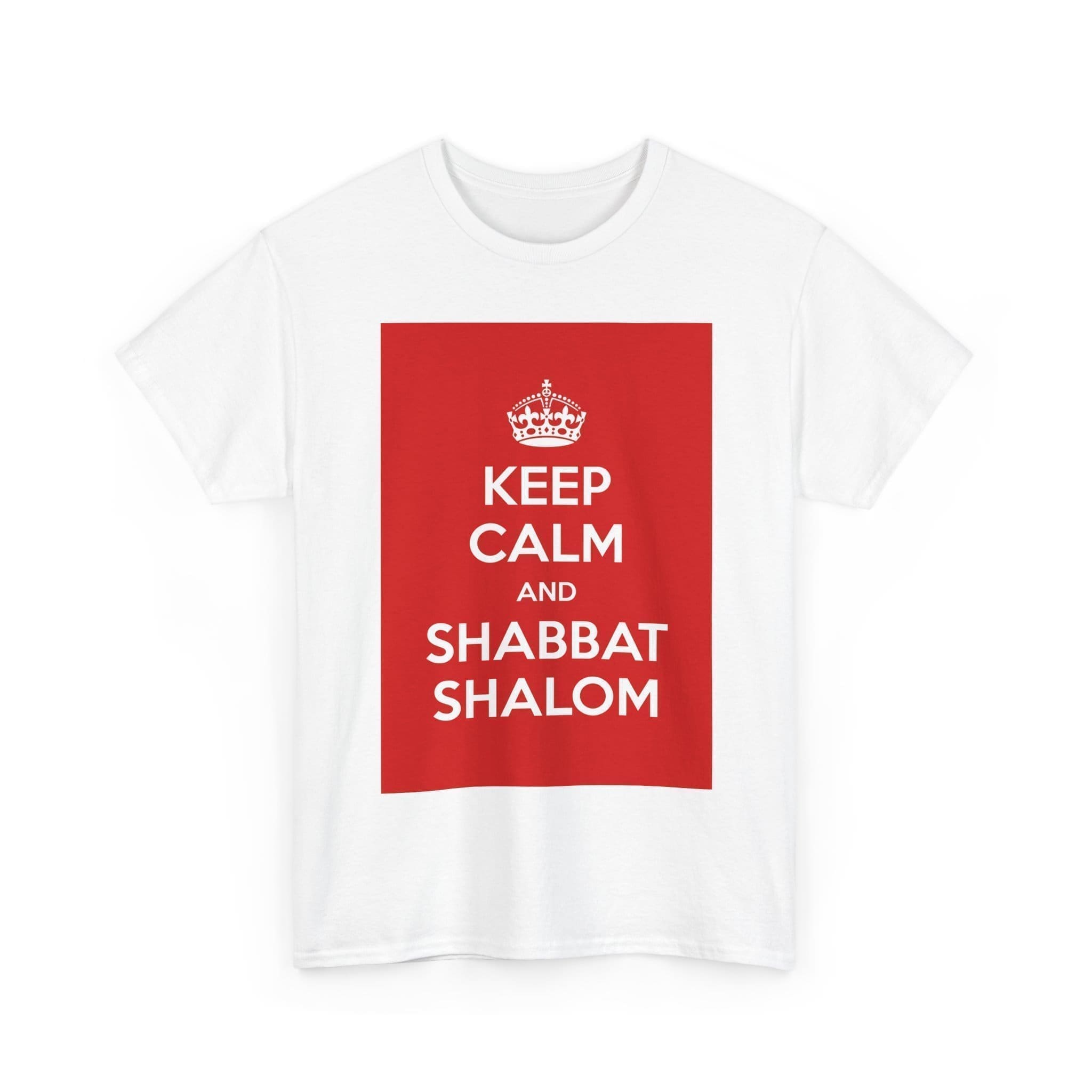 Keep Calm & shabbat shalom unisex heavy cotton tee  _3_2048.jpeg