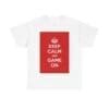 Keep Calm & game on unisex heavy cotton tee White 5XL