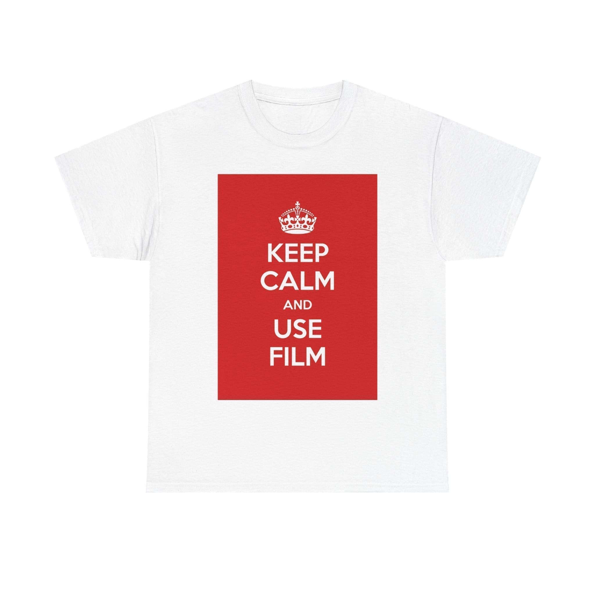 Keep Calm & use film unisex heavy cotton tee White 5XL