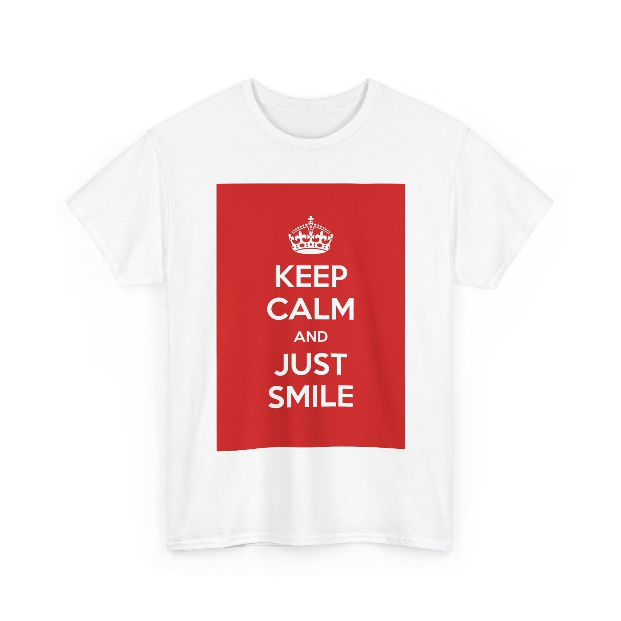 Keep Calm & just smile unisex heavy cotton tee  _3_2048.jpeg