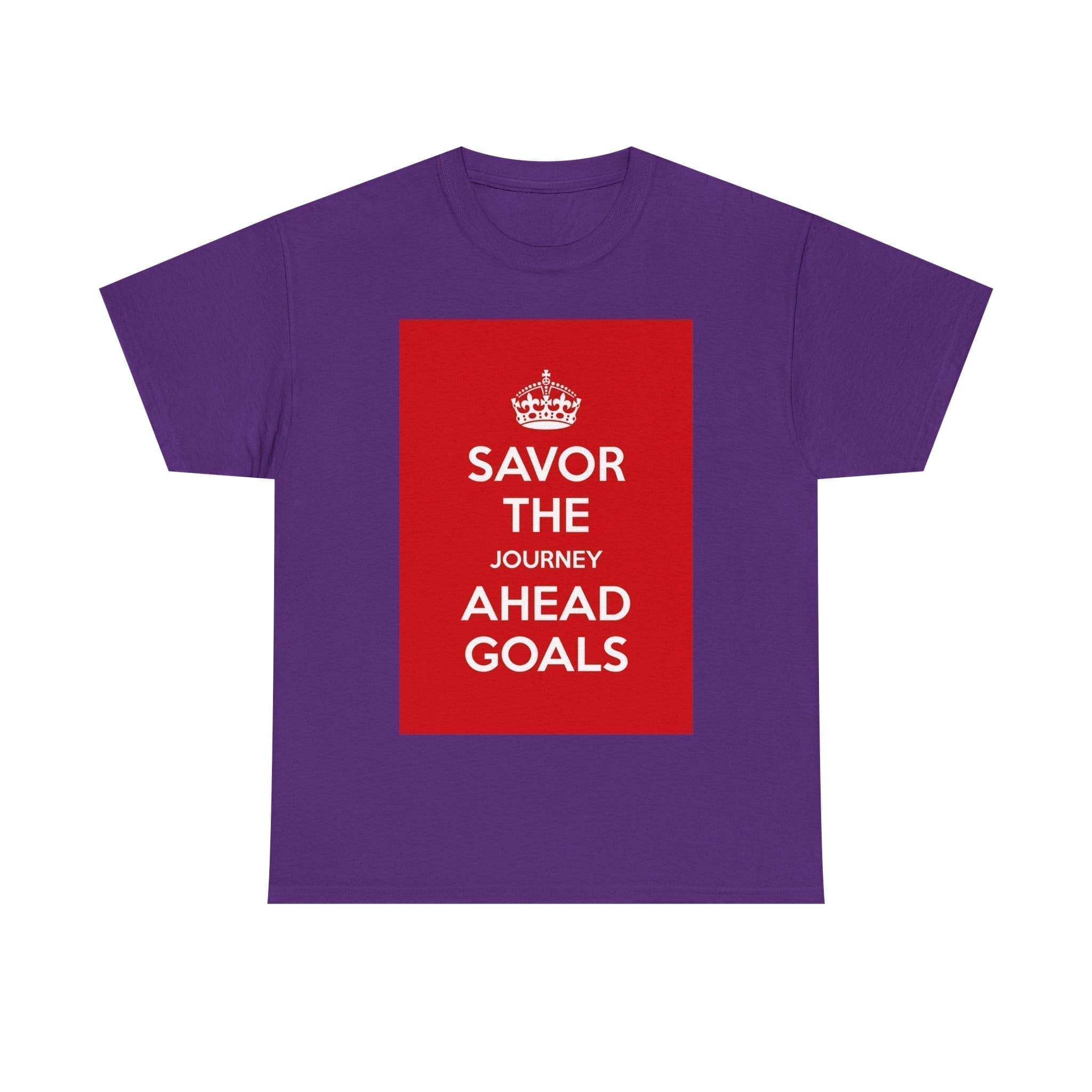 Savor the journey ahead goals unisex heavy cotton tee Purple 2XL Savor the journey ahead goals unisex heavy cotton tee Purple 2XL