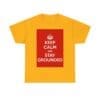 Keep Calm & stay grounded unisex heavy cotton tee Gold 5XL