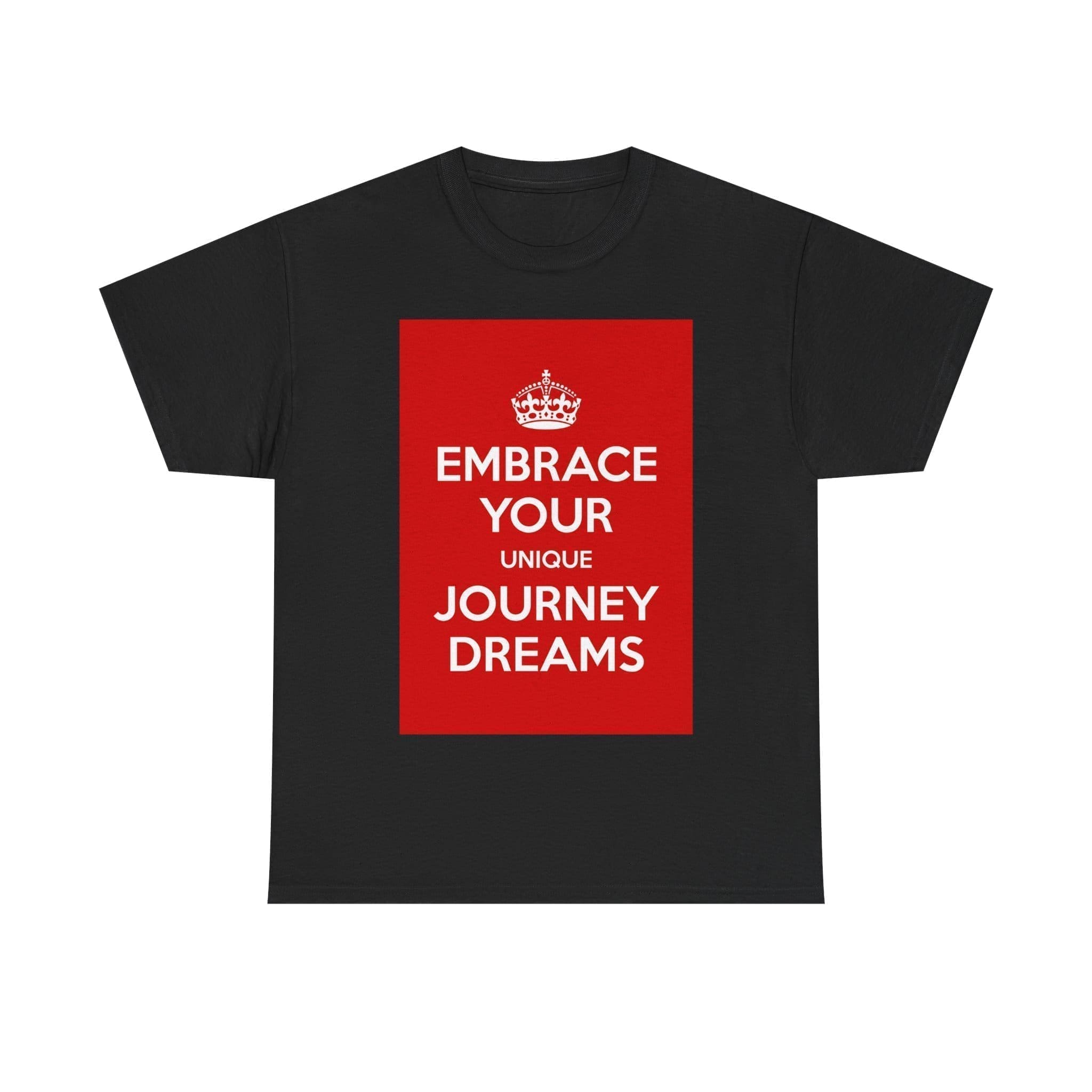 Embrace your unique journey dreams unisex heavy cotton tee Black 5XL Embrace your unique journey dreams unisex heavy cotton tee Black 5XL