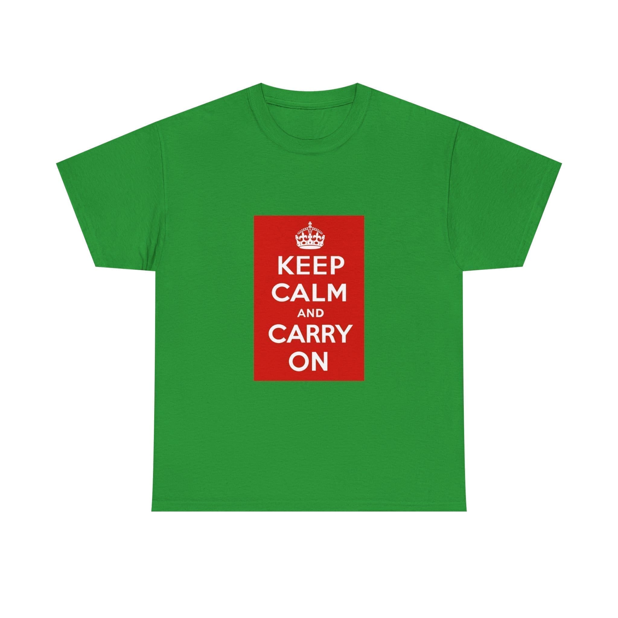 Keep Calm and Carry On T-Shirt Irish Green 3XL